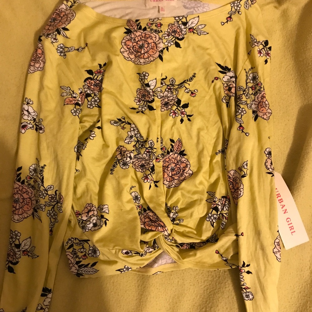Yellow Floral Top